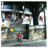 Photo taken at Rua Almirante Alexandrino, 1016 - Santa Teresa, Rio de Janeiro - RJ, 20241-280, Brazil with Hipstamatic 231