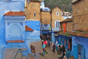 Photo taken at Rue Ibn Asskar, Chefchaouen, Morocco with SONY DSC-H3
