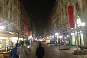 Photo taken at Via Giuseppe Pozzone, 1-5, 20121 Milano, Italy with Apple iPhone 4S