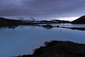 Photo taken at Path into the Blue Lagoon, Iceland with NIKON COOLPIX P100