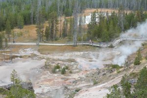 Photo taken at Artist's Paint Pots Trail, Yellowstone National Park, WY 82190, USA with NIKON COOLPIX S9700