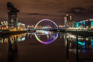 Photo taken at Bell's Bridge, Glasgow, Glasgow City G51, UK with SONY ILCE-7