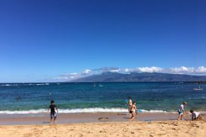 Kapalua Beach, Kapalua Coastal Trail, Honokahua, Kapalua, Maui County, Hawaii, USA