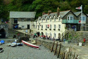 Photo taken at 59 The Quay, Clovelly, Bideford, Devon EX39 5TF, UK with Panasonic DMC-TZ10