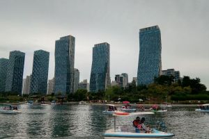 Photo taken at Gale Bridge, Songdo 2(i)-dong, Yeonsu-gu, Incheon, Songdo-dong, 22004, South Korea with GIONEE GN5003