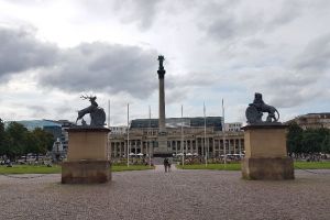 Neues Schloss, Wolfgang-Windgassen-Weg, Oberer Schlossgarten, Stuttgart-Mitte, Stuttgart, Regierungsbezirk Stuttgart, Baden-Württemberg, 70173, Germany