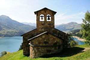 Chapelle de Roselend, Route du Cormet, Les Sauces, Beaufort, Albertville, Savoy, Auvergne-Rhône-Alpes, Metropolitan France, 73270, France