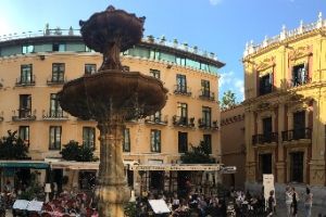 Plaza del Obispo, Centro Histórico, Centro, Málaga, Málaga-Costa del Sol, Malaga, Andalusia, Spain