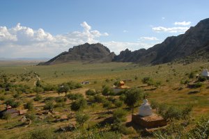 Road to Erdene Khamba Ovgon Manastery, Mongolia