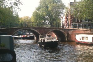Photo taken at Magere Brug, Amsterdam, Netherlands with Apple iPhone 3GS