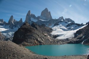 Laguna de los tres, Sendero al Fitz Roy, Lago Argentino, SC, Argentina