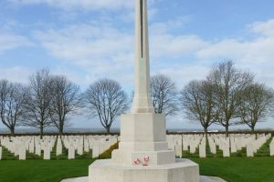 Photo taken at Private Gerard Doré Memorial, Canadian Cemetery Road, Gaumesnil, Cintheaux, Caen, Calvados, Normandy, Metropolitan France, 14680, France with Panasonic DMC-ZS20