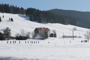 Photo taken at Route de la Planche Paget, 39220 Les Rousses, France with Canon EOS 1100D