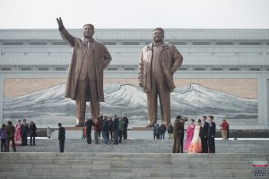 Photo taken at Sungri Street, Pyongyang, North Korea with NIKON D800E