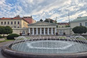 View over the Presidential Palace, Universiteto g., Old Town, Senamiesčio seniūnija, Vilnius, Vilnius city municipality, Vilnius County, 01131, Lithuania