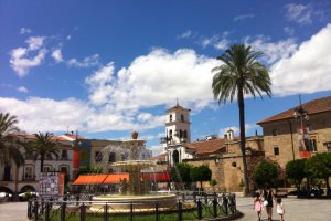 Photo taken at Plaza de España, 18, 06800 Mérida, Badajoz, Spain with Apple iPhone 4
