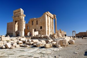 Photo taken at Decumanus, Palmyra, Syria with NIKON D90