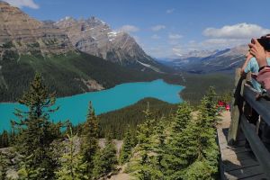 Photo taken at Peyto lake, Caldron Peak Trail, Improvement District No. 9, Alberta, Canada with OLYMPUS TG-6