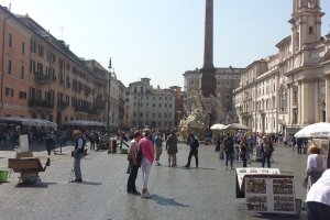 Photo taken at Piazza Navona, 75, 00186 Roma, Italy with Samsung SGH-I337