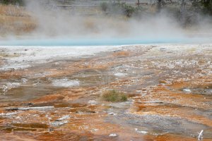 Photo taken at Fountain Paint Pot Trail, Yellowstone National Park, WY 82190, USA with NIKON COOLPIX S9700