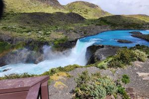 Salto grande Peohe, Camino Pudeto Catamarán, Torres del Paine, Provincia de Última Esperanza, Region of Magallanes and Chilean Antarctica, Chile