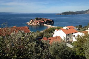 Photo taken at E65, Sveti Stefan, Montenegro with Apple iPhone 5