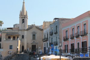 Piazza di Marina Corta, Lipari ME, Italy