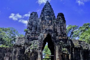 South Gate Bridge, Krong Siem Reap, Cambodia